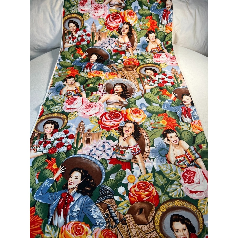 Fabric - Vintage Alexander Henry Las Senoritas Western Cotton BTY 36" L x 44" W